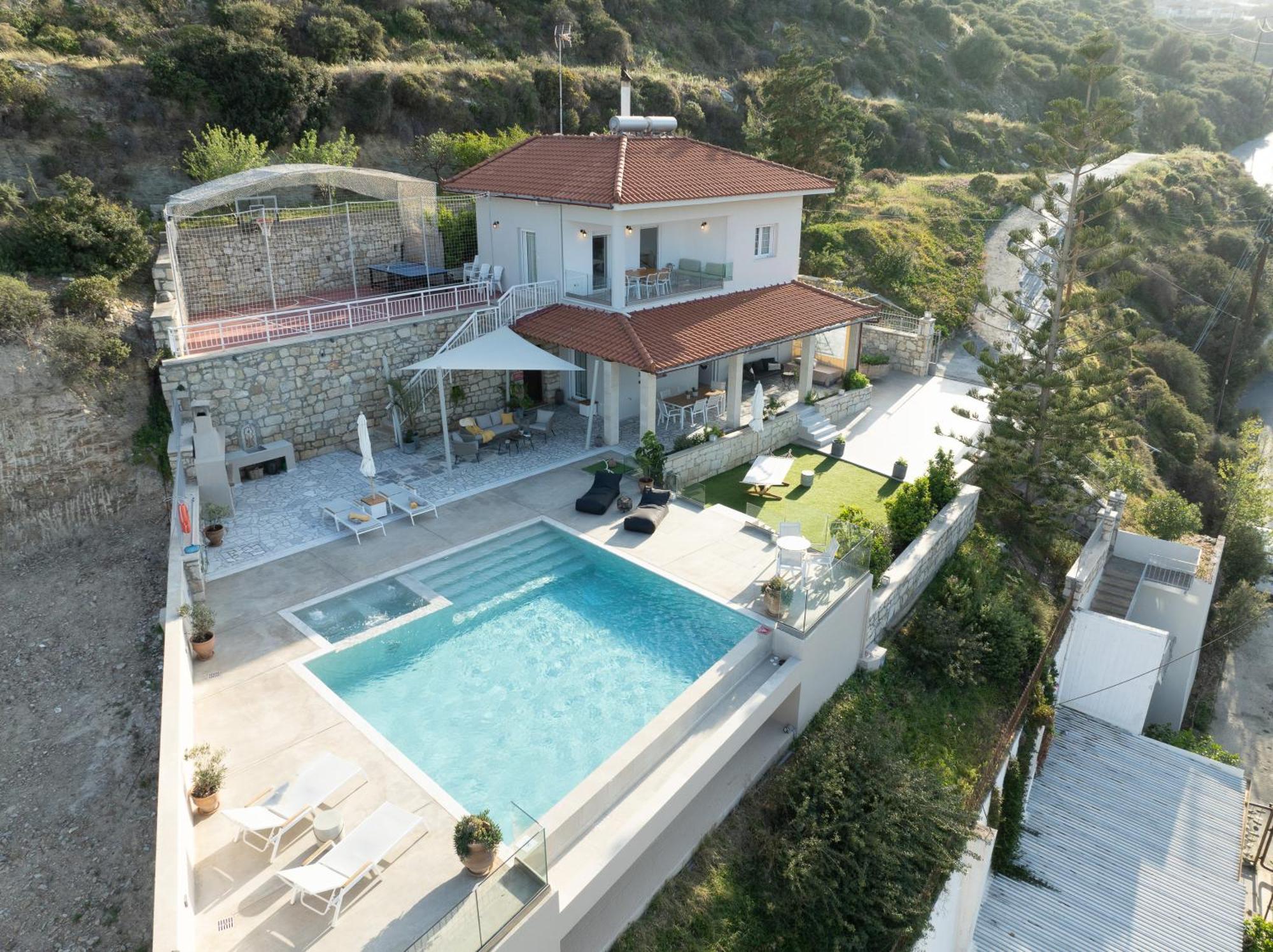 Amazing View Villa Aliki With Infinity Pool & Spa Ligaria  Extérieur photo