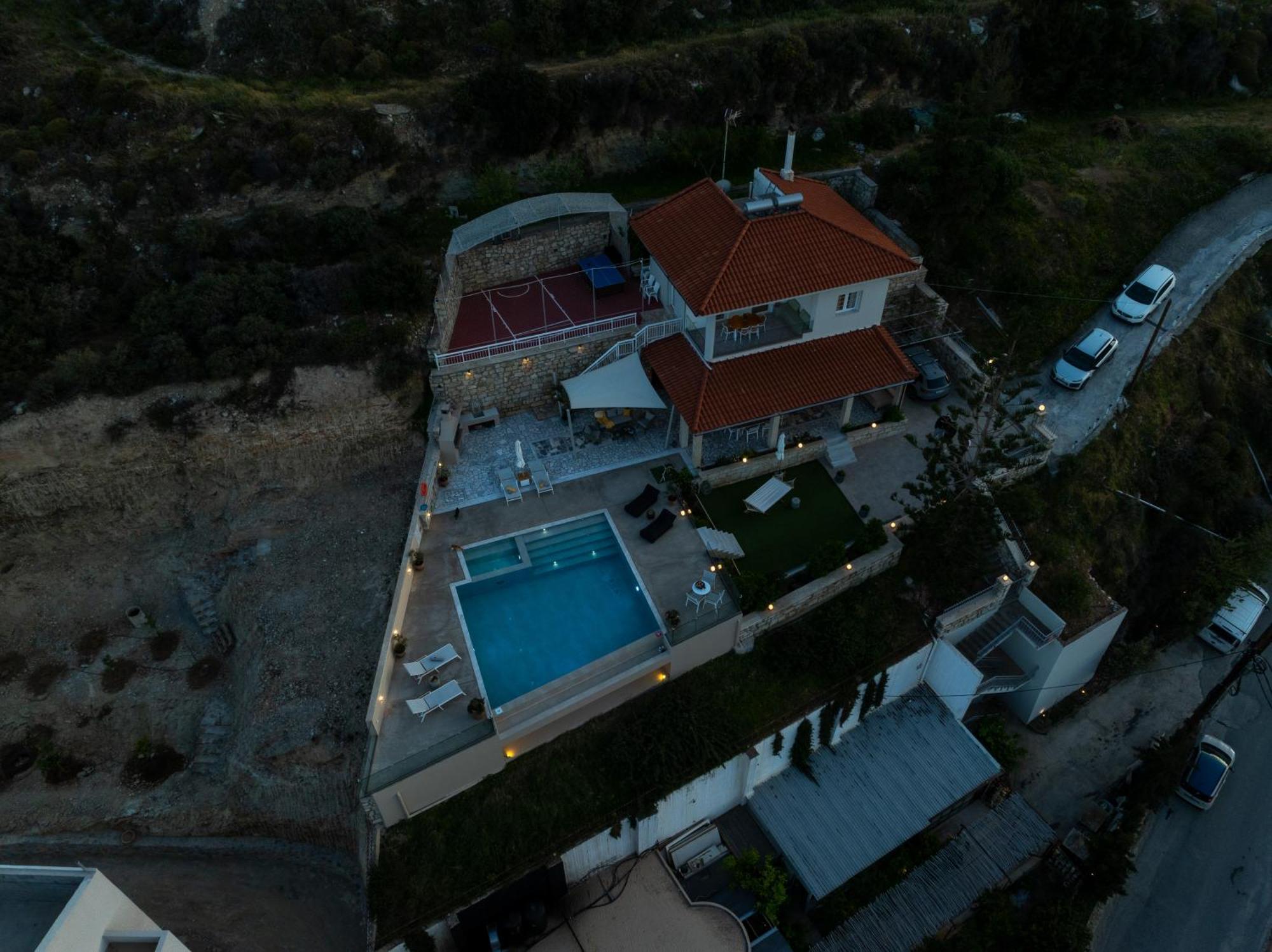 Amazing View Villa Aliki With Infinity Pool & Spa Ligaria  Extérieur photo