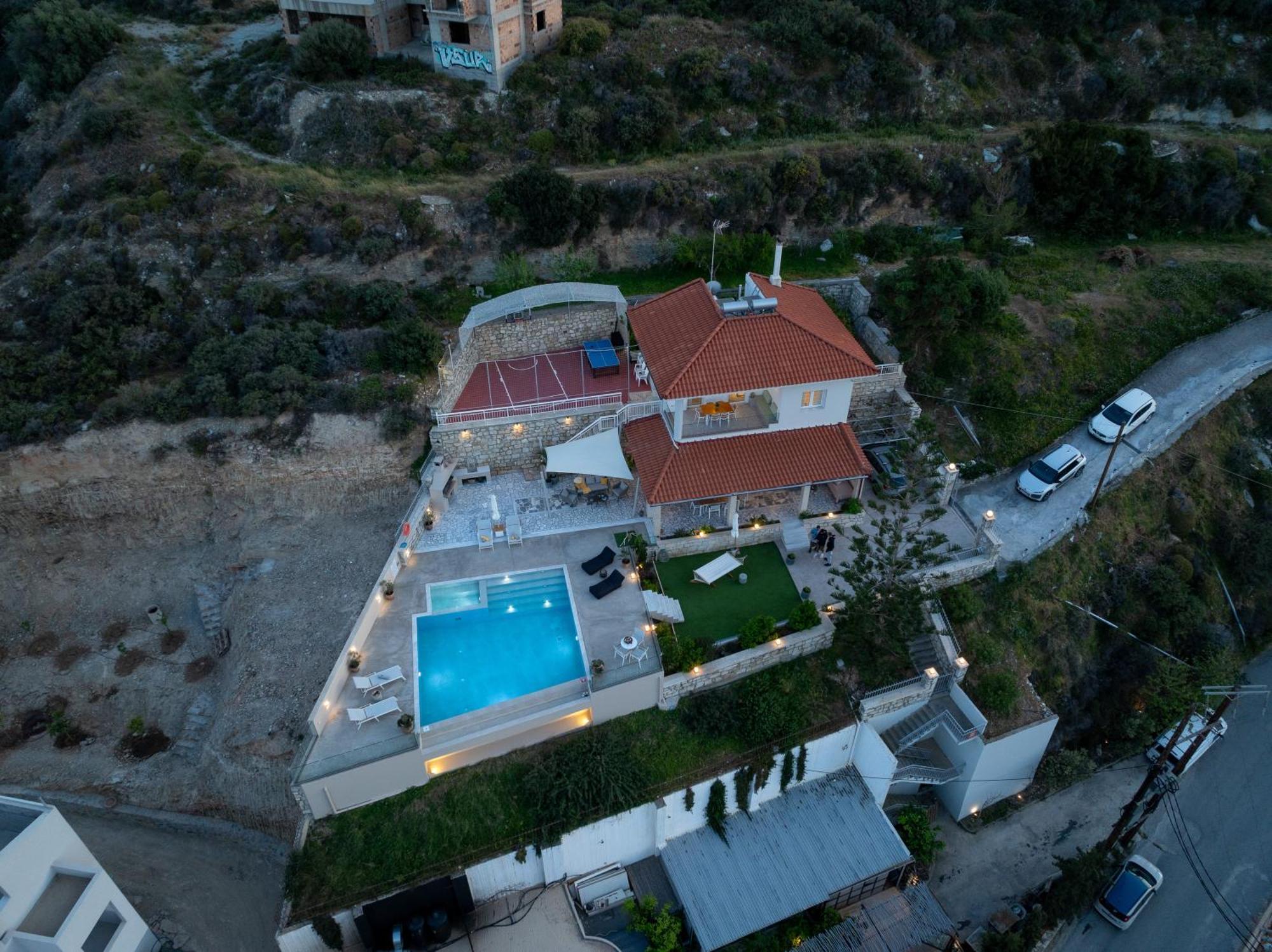 Amazing View Villa Aliki With Infinity Pool & Spa Ligaria  Extérieur photo
